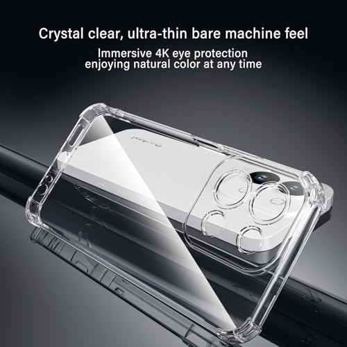 Xinyexin Coque Transparente Xiaomi Poco M7 4G 2 Films Verre Trempé TPU Étui Airbag Antidérapant