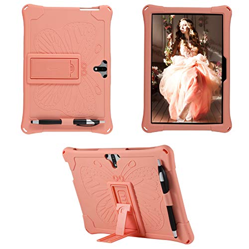 RLTech Coque Antichoc Silicone Rosen MEBERRY M6, Protection Léger avec Support Stand pour Rose