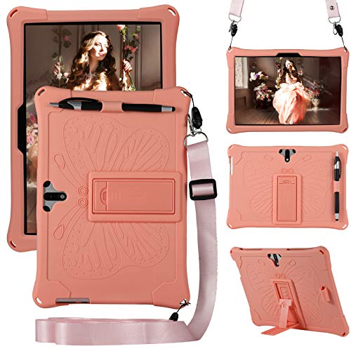 RLTech Coque Antichoc Silicone Rosen MEBERRY M6, Protection Léger avec Support Stand pour Rose